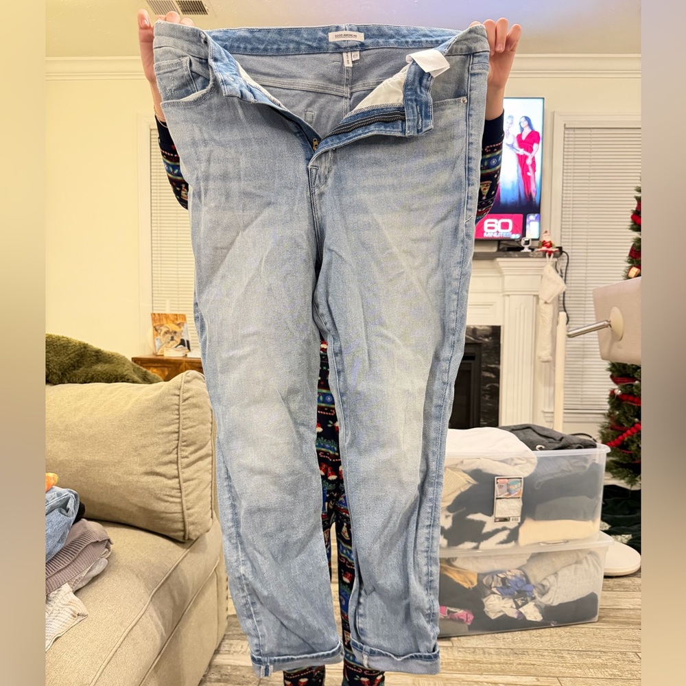Good American Light Blue Women Jeans